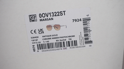 Pre-owned Oliver Peoples Brunello Cucinelli Sunglasse Marsan Ov1322st 5284q4 55 18 145 In Chrome Amber Photochromic