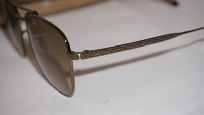 Pre-owned Oliver Peoples Brunello Cucinelli Sunglasse Marsan Ov1322st 5284q4 55 18 145 In Chrome Amber Photochromic