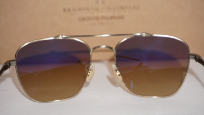 Pre-owned Oliver Peoples Brunello Cucinelli Sunglasse Marsan Ov1322st 5284q4 55 18 145 In Chrome Amber Photochromic