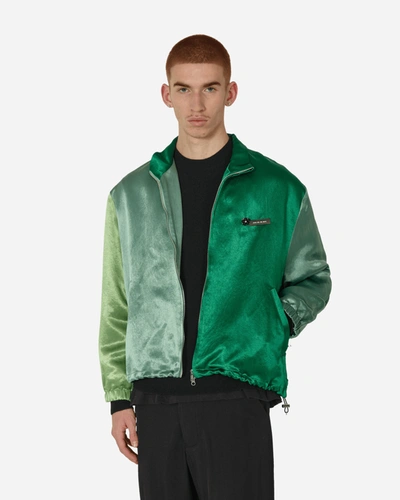 Shop Song For The Mute Satin Drape Lad Jacket Mint In Green