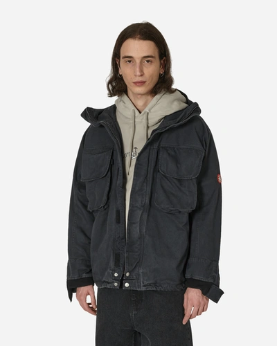 Shop Cav Empt Overdye Hood Zip Jacket Charcoal In Grey