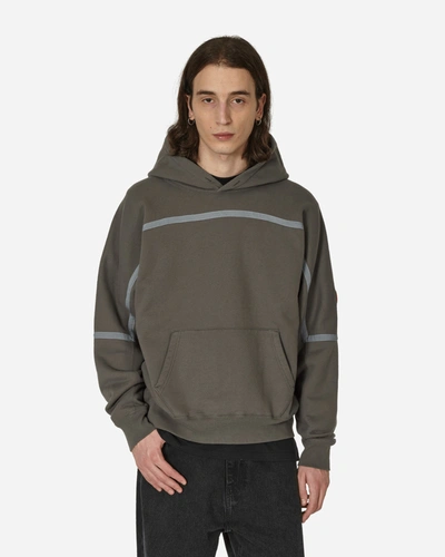Shop Cav Empt Taped Cut Heavy Hooded Sweatshirt Charcoal In Grey