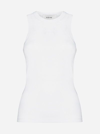 Shop Rohe Cotton Tank Top In White