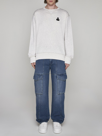 Shop Isabel Marant Mike Cotton-blend Sweatshirt