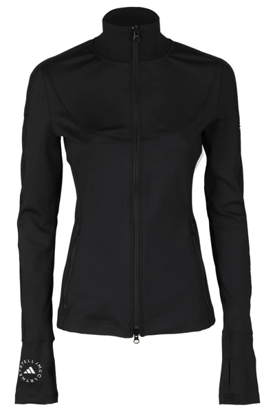 Shop Adidas By Stella Mccartney Truepurpose High-neck Training Jacket In Black