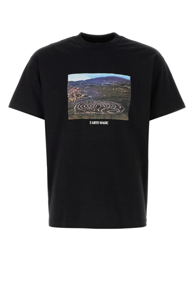 Shop Carhartt Black Cotton S/s Earth Magic T-shirt In Xx Black