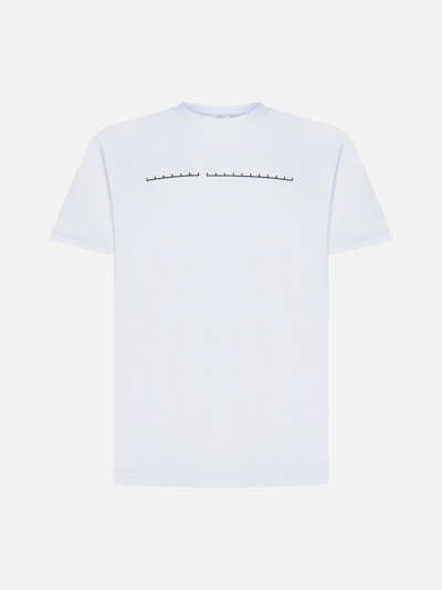 Shop Random Identities Logo Print Cotton T-shirt In White Logo
