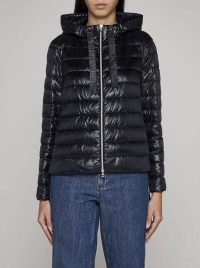 Shop Herno Quilted Ultralight Nylon Down Jacket In Nero