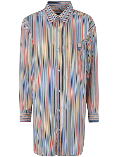 Shop Etro Striped Button-up Shirt