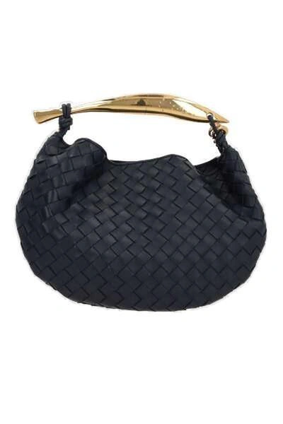 Shop Bottega Veneta Gemelli Small Shoulder Bag In Space M Brass