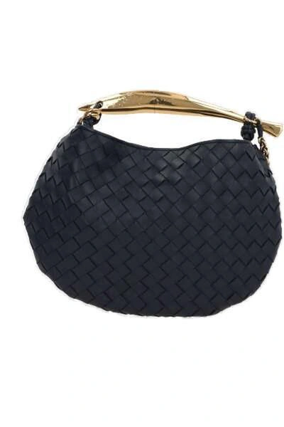 Shop Bottega Veneta Gemelli Small Shoulder Bag In Space M Brass