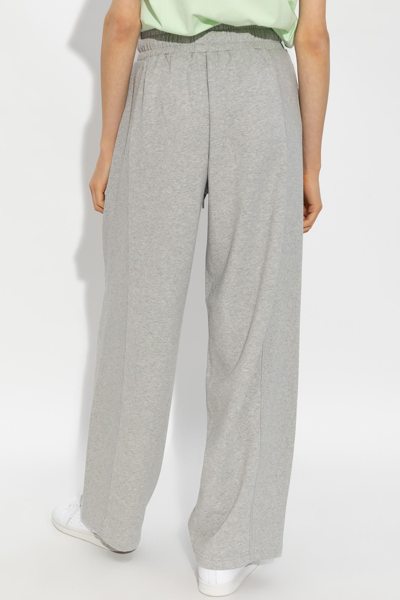 Shop Stella Mccartney Sweatpants With Logo In Light Grey