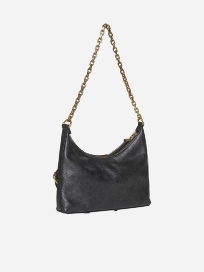 Shop Givenchy Voyou Leather Chain Bag In Black