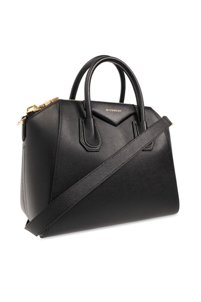 Shop Givenchy Antigona Small Top Handle Bag In Black