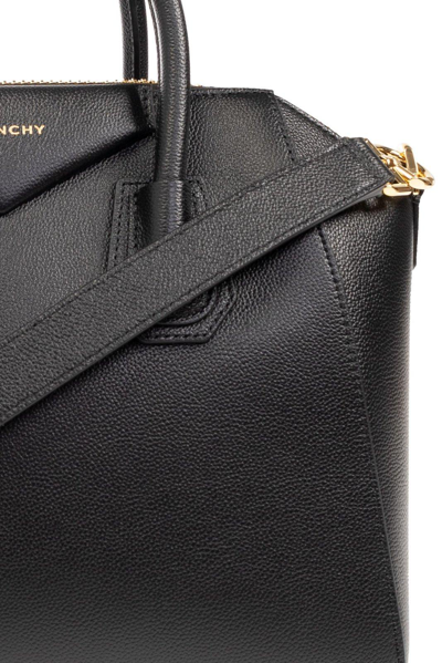Shop Givenchy Antigona Small Top Handle Bag In Black