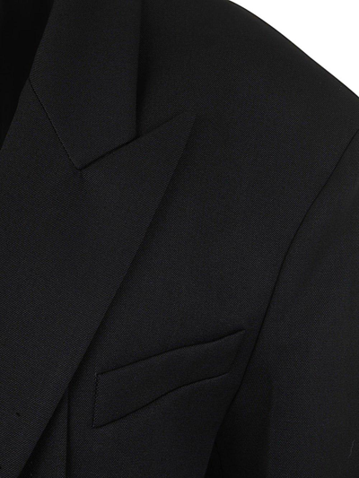 Shop Attico Glen Single-breasted Blazer In Black