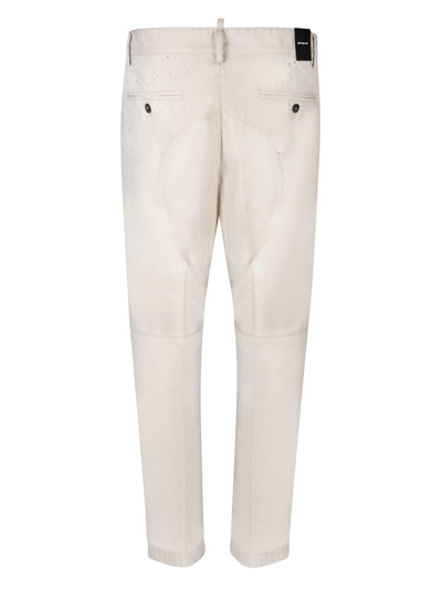 Shop Dsquared2 D2 Stamps Sexy Chino Pants In Mastic Beige