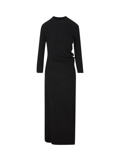 Shop Loro Piana Queenstown Long-sleeved Dress In Black