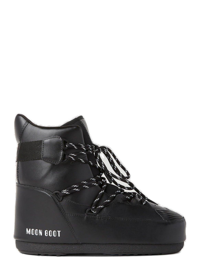 Shop Moon Boot Sneaker Mid Snow Boots In Black