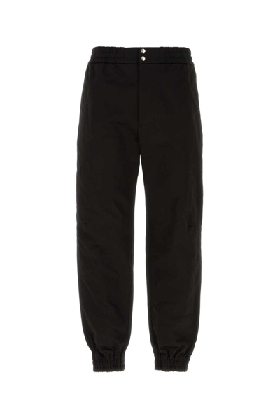 Alexander Mcqueen Cotton Sweatpants Men In Black