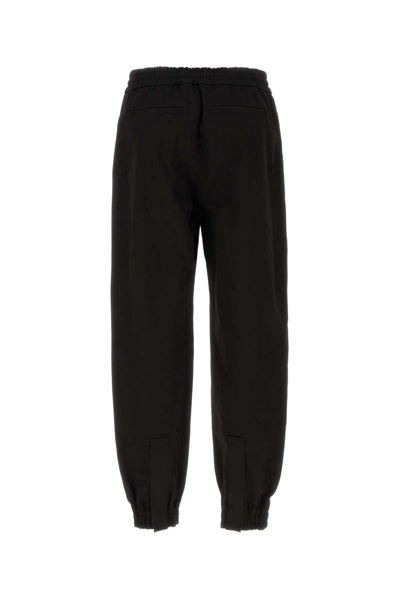 Alexander Mcqueen Cotton Sweatpants Men In Black