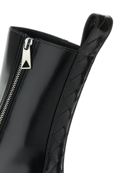 Shop Bottega Veneta Black Leather Highway Ankle Boots