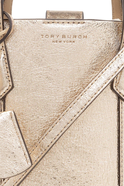 Shop Tory Burch Perry Mini Shoulder Bag In Neutro
