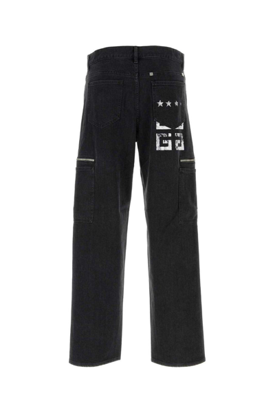 Shop Givenchy 4g Printed Cargo Pants In Black