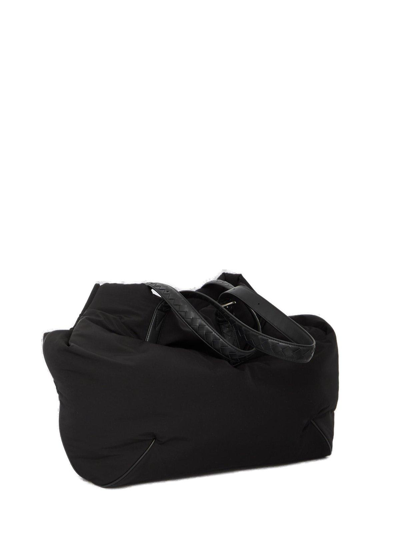 Shop Bottega Veneta Logo Patch Tote Bag In Black
