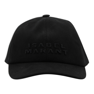 Shop Isabel Marant Logo Embroidered Baseball Cap In Bkbk Black