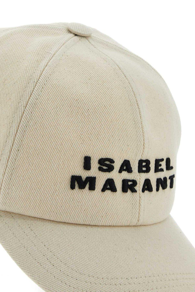 Isabel Marant Trucker Cap "tyron" Curved Brim In White