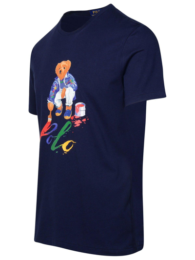 Shop Polo Ralph Lauren Bear Printed Crewneck T-shirt