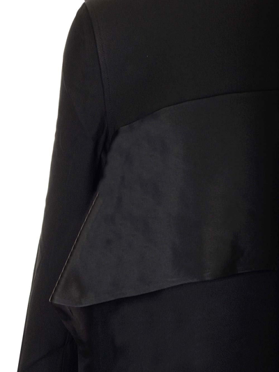Shop Totême Rear-tie Fastened Long-sleeved Top In Black 001