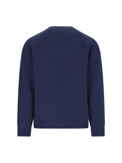 Shop Kenzo Target Sweater In Bleu Nuit