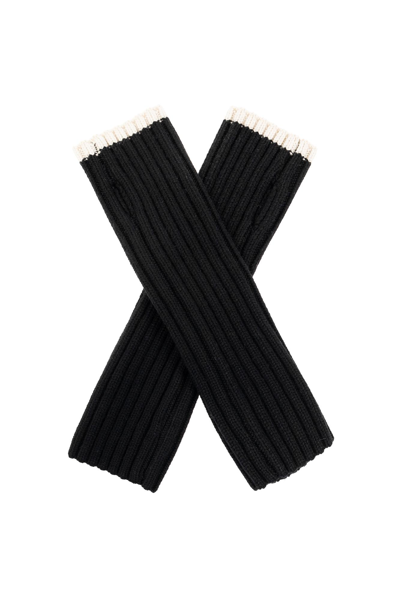 Shop Totême Toteme Wool Gloves In 001 Black