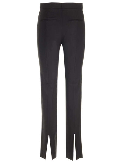 Shop Totême High-waisted Slim-cut Trousers In Black 001