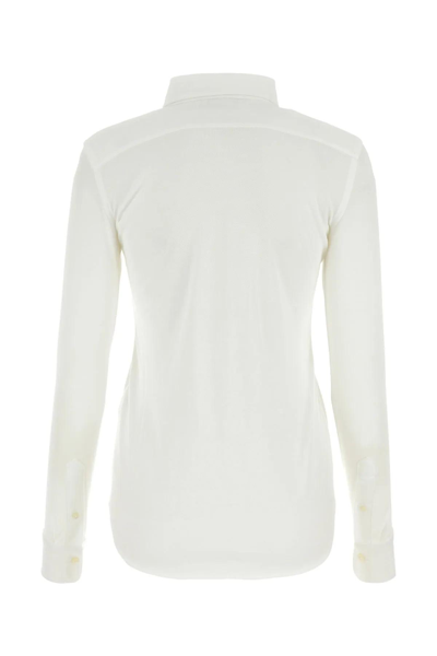 Shop Polo Ralph Lauren White Piquet Shirt