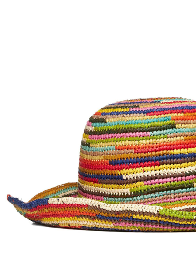 Shop Alanui Colour-block Hat In Multicolor