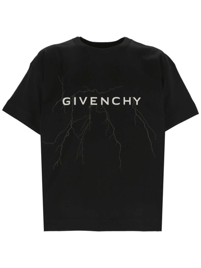 Shop Givenchy Boxy Fit Crewneck T-shirt In Black