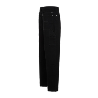 Shop Givenchy Carpenter Studded Pants In Black