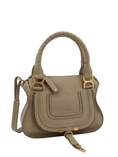 Shop Chloé Marcie Small Tote Bag In Green