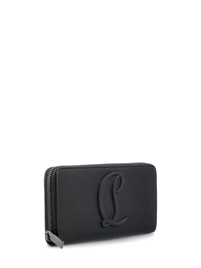 Shop Christian Louboutin By My Side Zip-around Wallet In 000 Black