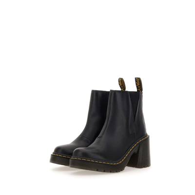 Shop Dr. Martens' Flared Heel Chelsea Boots In Black