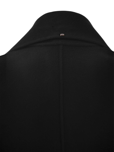 Shop Sportmax Polka Wrap Coat In Black