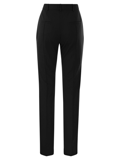 Shop Sportmax Ricetta Jersey Pants In Black