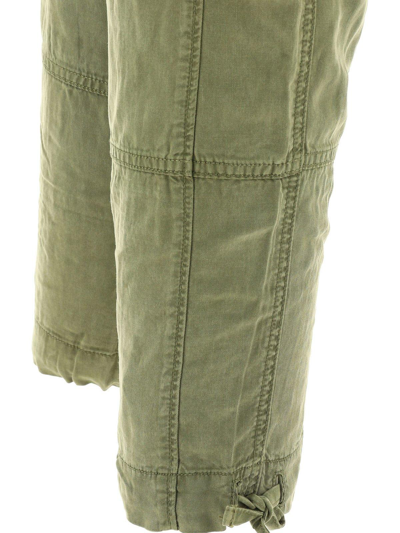 Shop Polo Ralph Lauren Drawstring Cargo Tapered Trousers In Green