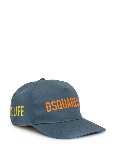 Shop Dsquared2 One Life Logo Printed Baseball Cap In Green
