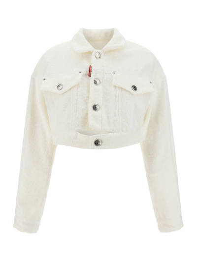 Shop Dsquared2 Caban Jacket In White