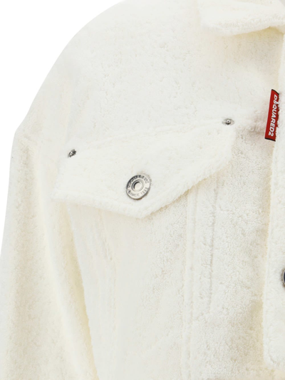 Shop Dsquared2 Caban Jacket In White
