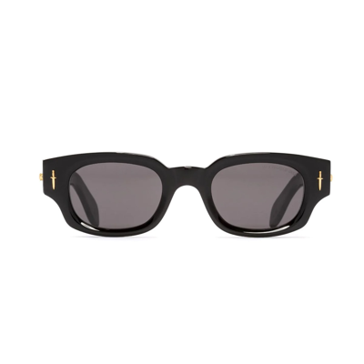 Shop Cutler And Gross Great Frog 004 01 Gold Sunglasses In Nero